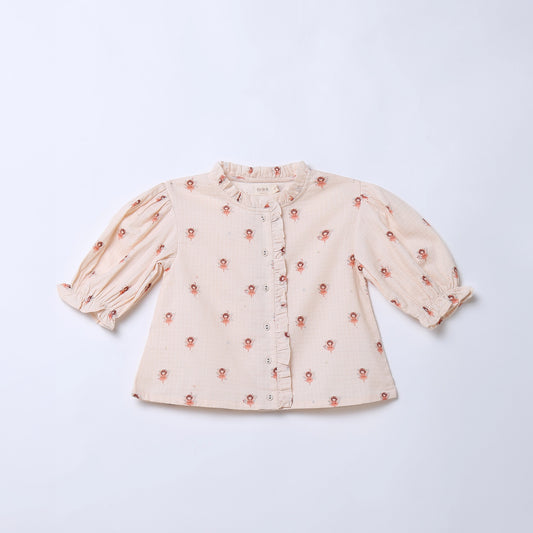 Fairy Top - Fairy Printed Cotton Dobby Blouse