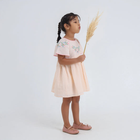 🌸 Marie Dress – Blush Garden Bloom