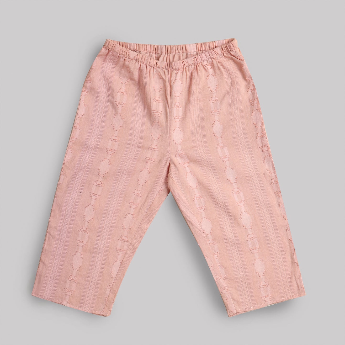 Bright Co-ord Set – Cotton Jacquard with Rose Gold Detail