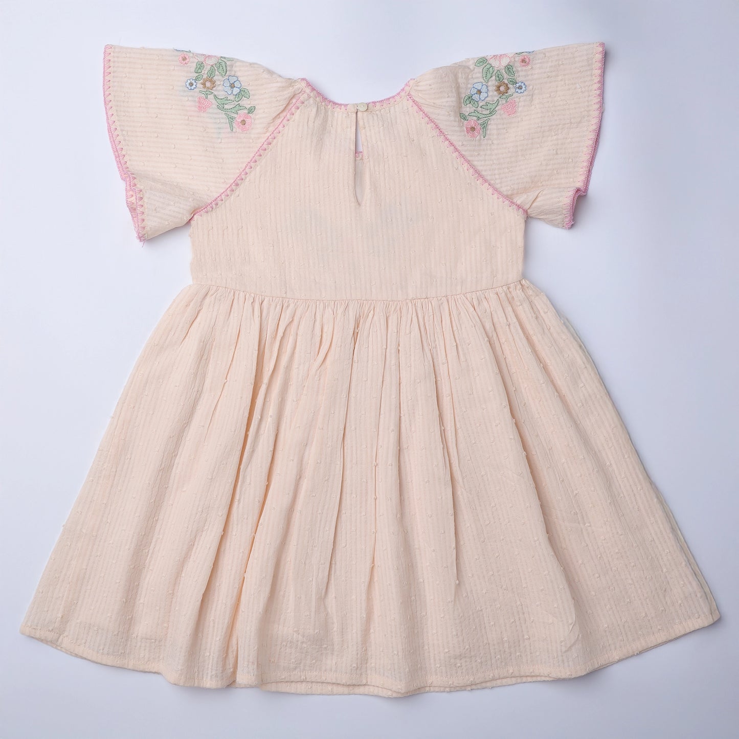 Marie Dress – Blush Garden Bloom Back