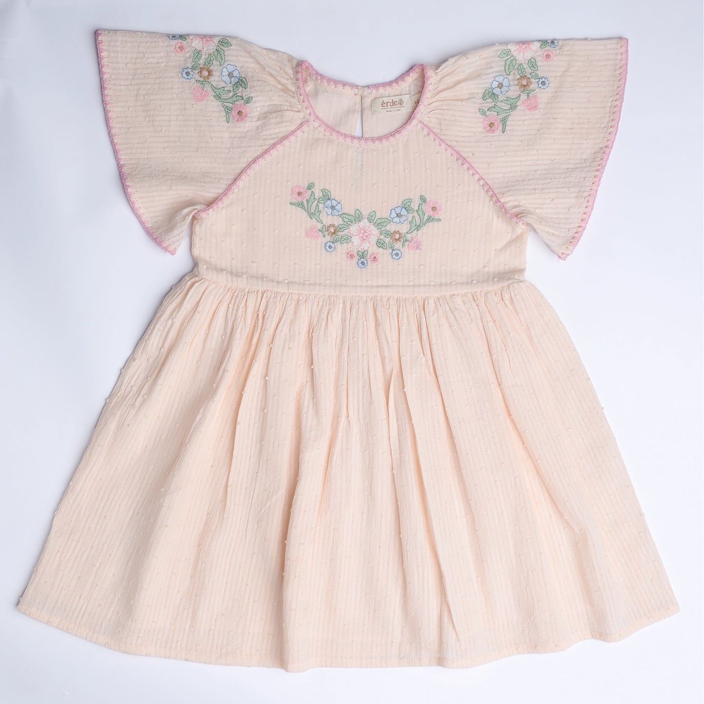 Shop Embroidered Marie Dress – Blush Garden Bloom