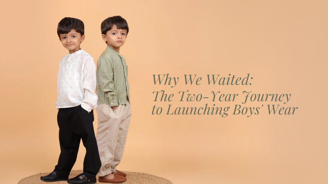 Why We Waited: The Two-Year Journey to Launching Boys' Wear0