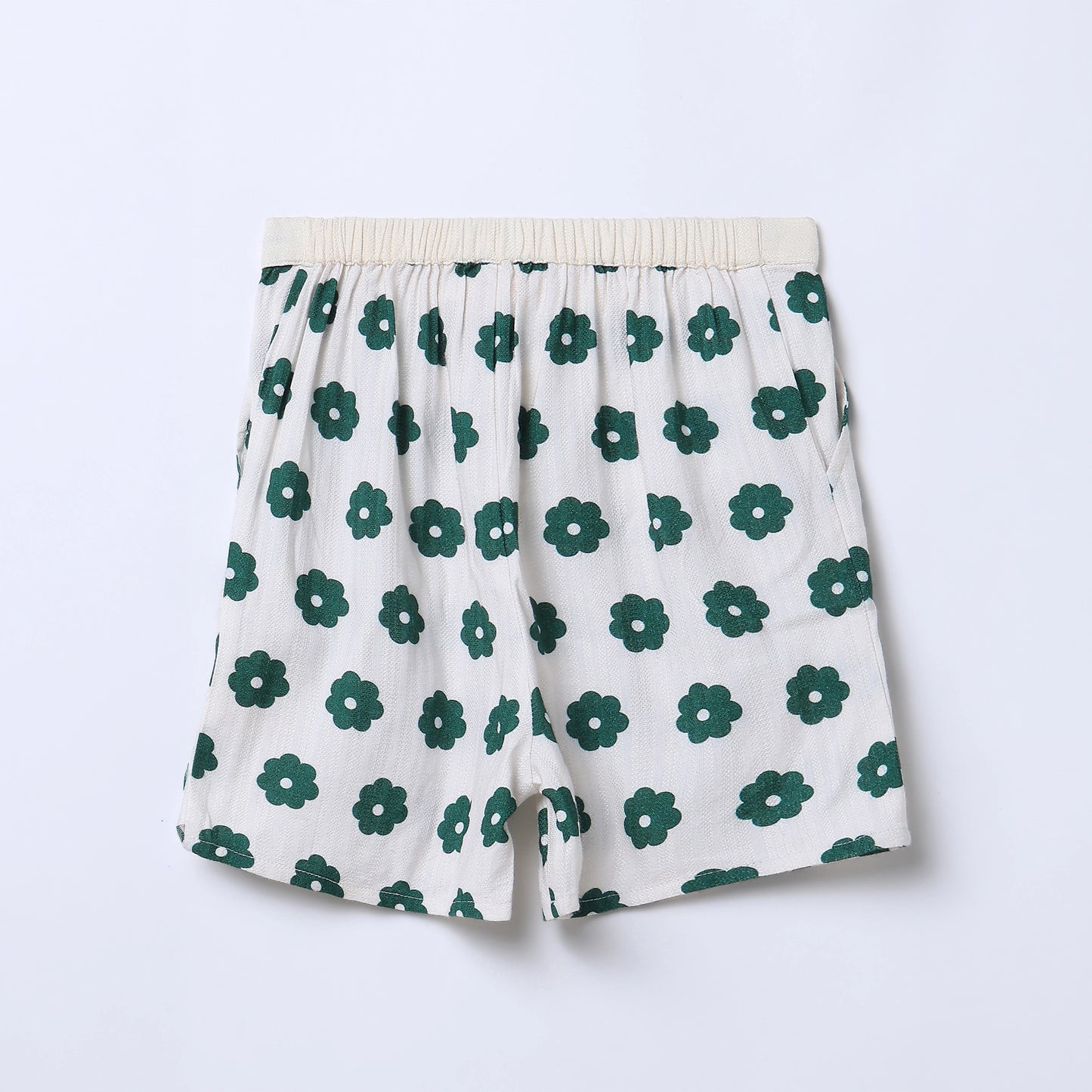 RUGBY Floral Print Cotton Shirt & Shorts Set
