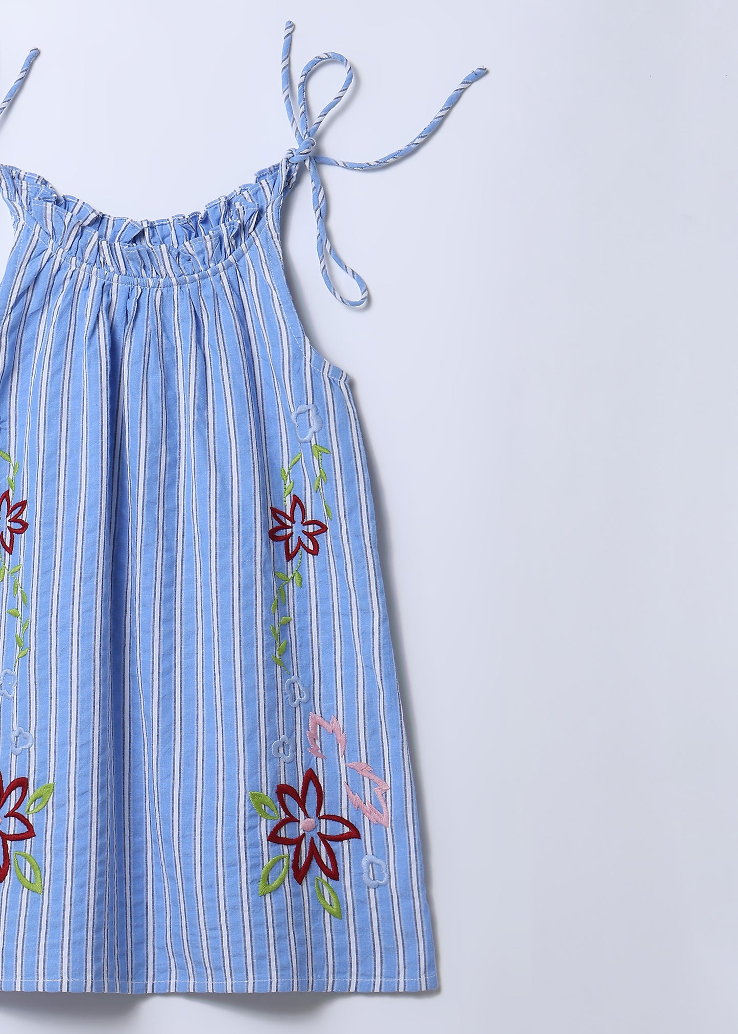 anthropologie pink embroidered dress THML Size XS blue/white Stripe Pre-Owned Ladies Dress – Margaret's Fine  Consignment
