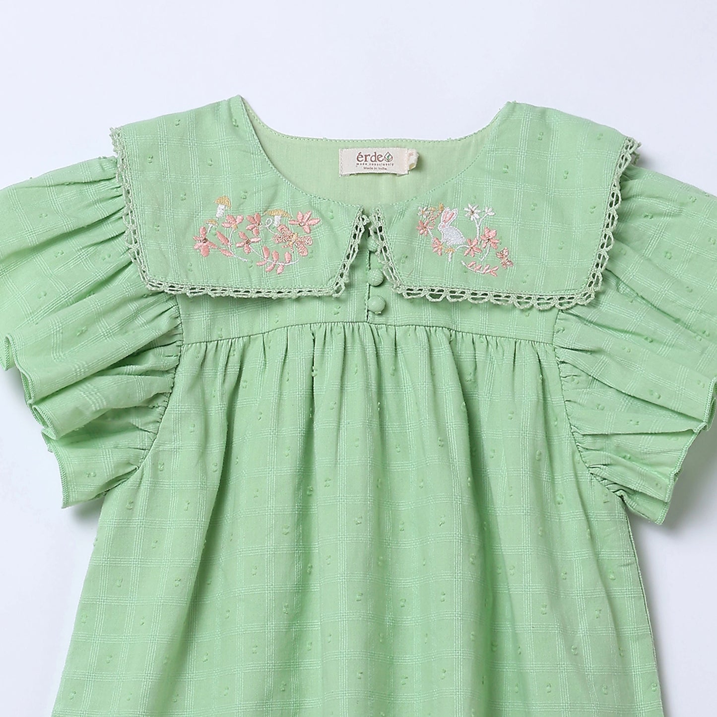 Rachel Embroidered Collar Cotton Top