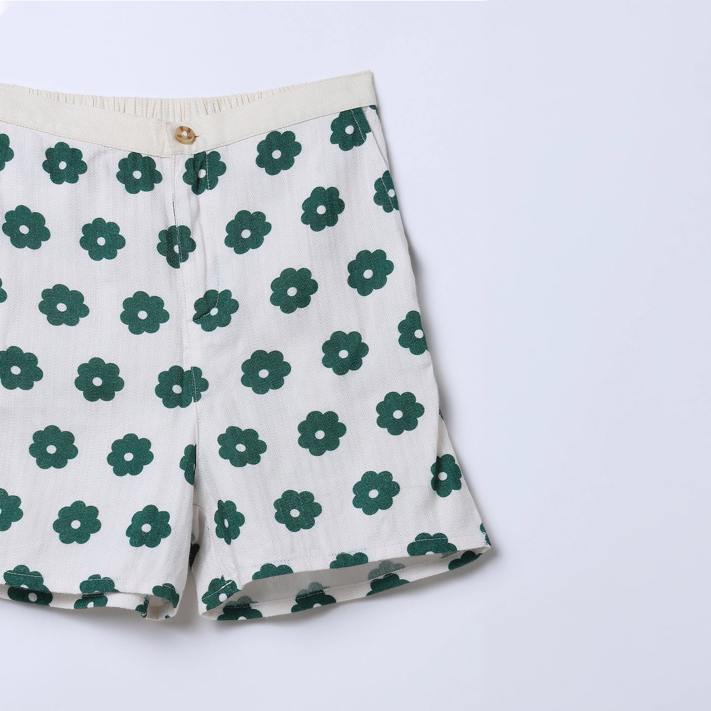 RUGBY Floral Print Cotton Shirt & Shorts Set