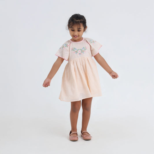 🌸 Marie Dress – Blush Garden Bloom