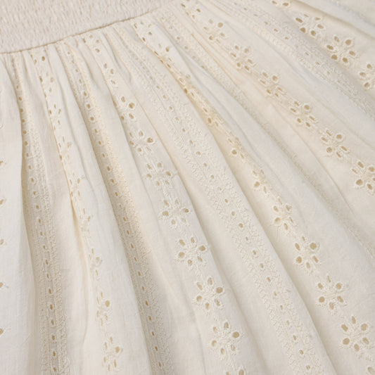 🤍 Naomi Dress – Cream Petal Whisper