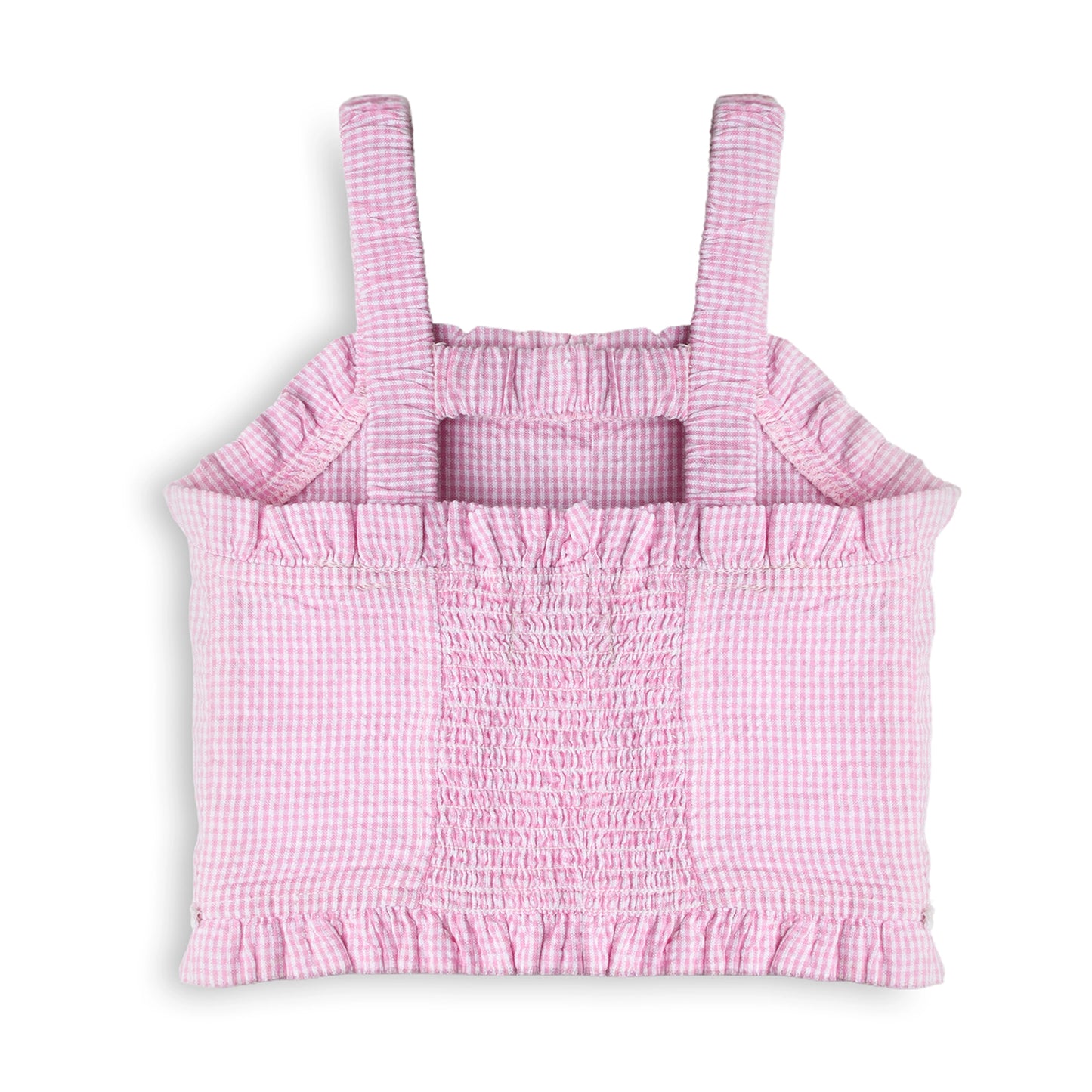 Flora Hatch Set - Pink Gingham Whimsy Back