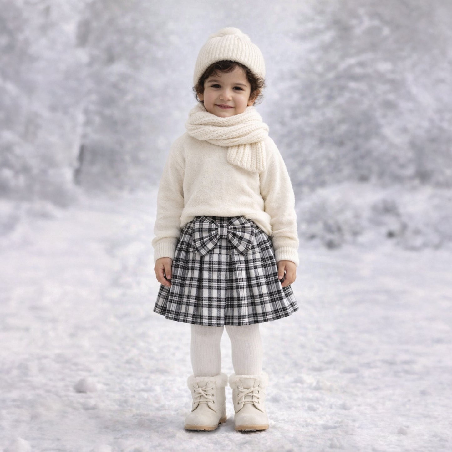Opal Skirt,  Girls (Micro Boho Plaid)